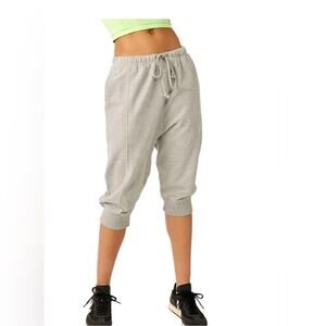 Free People FP Movement Women’s Best of Cropped Jogg Sweats Heather Gray Small